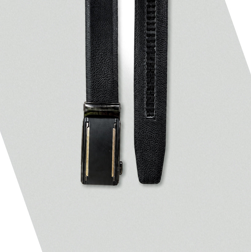 Genuine Leather Auto-Lock Belt – Premium Buckle